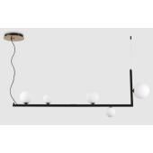 modern design  fem lampatest 5 foglalatos fuggesztett csoportos matt fekete rez szaten  csillar g9 foglalat gomb nappali haloszoba.jpg